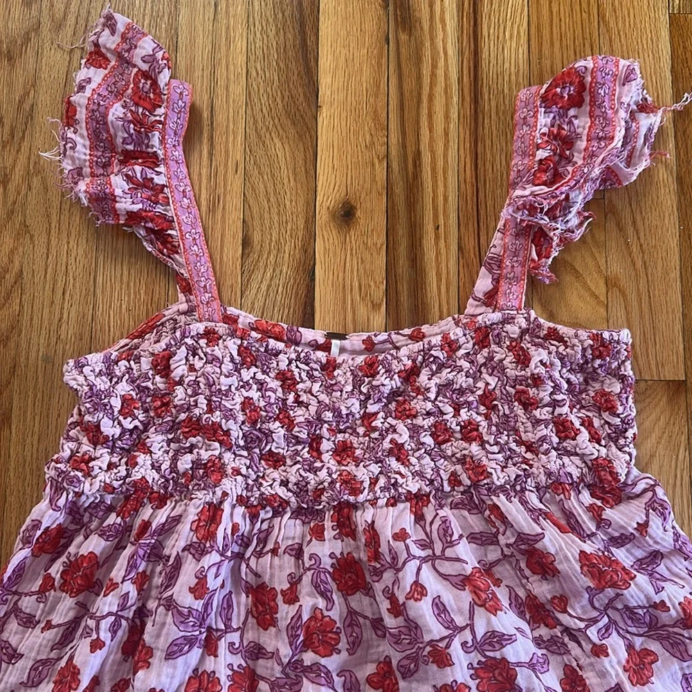 Free People Cotton Nala Floral Babydoll Tank - Picture 6 of 13